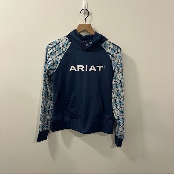 Ariat Women's Carlsbad Hoodie ARIAT TEK Size Small cold series indigo fade - Picture 2 of 12